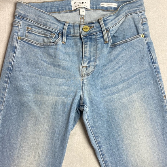 Frame Le Skinny De Jeanne crop blue jeans size 26 - Picture 1 of 9